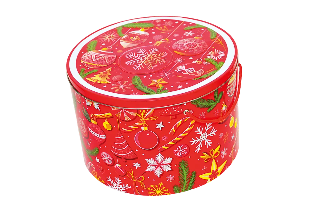 Новогодний подарок «Фейерверк» в жестяной банке