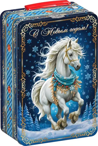 Новогодний подарок «Грация» в жестяной банке